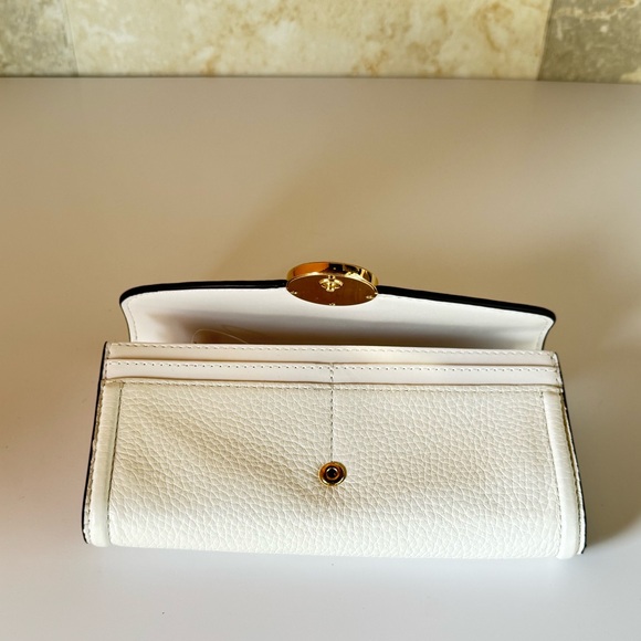 Michael Kors Jet Set Fulton Large Flap Continental Wallet Optic White - Picture 4 of 8